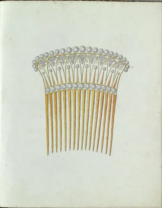 Framed Print : Hair comb with sixteen teeth, c.1800-c.1810. Creator: Carl Friedrich Bärthel