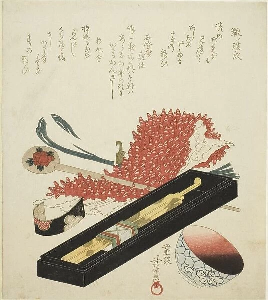 Hair Ornaments, Japan, c. 1804  /  30. Creator: Kikugawa Eishin