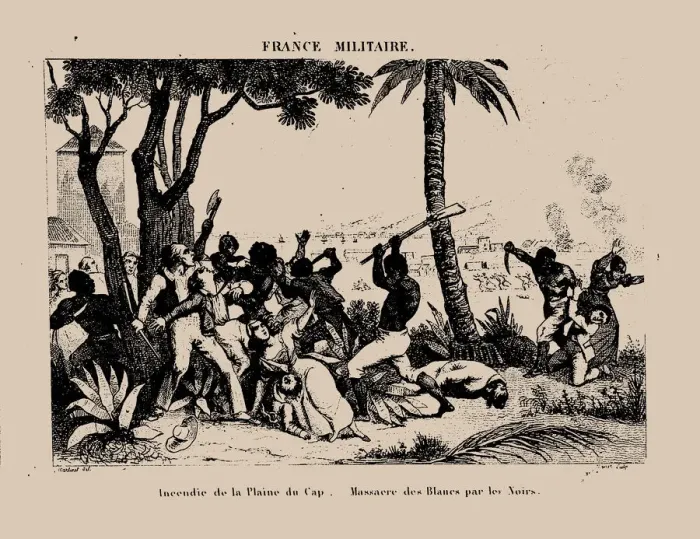 Framed Print : The Haitian Revolution. Slave rebellion on the night of 21 August 1791, 1833 Framed Print : The Haitian Revolution. Slave rebellion on the night of 21 August 1791, 1833
