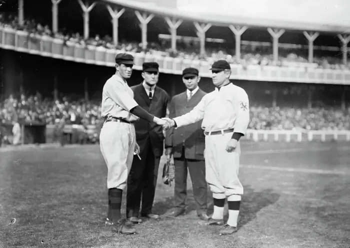 Framed Print : Hal Chase, New York, AL and John McGraw, New York, NL (baseball), 1910. Creators: Bain News Service, Hal Chase Framed Print : Hal Chase, New York, AL and John McGraw, New York, NL (baseball), 1910. Creators: Bain News Service, Hal Chase
