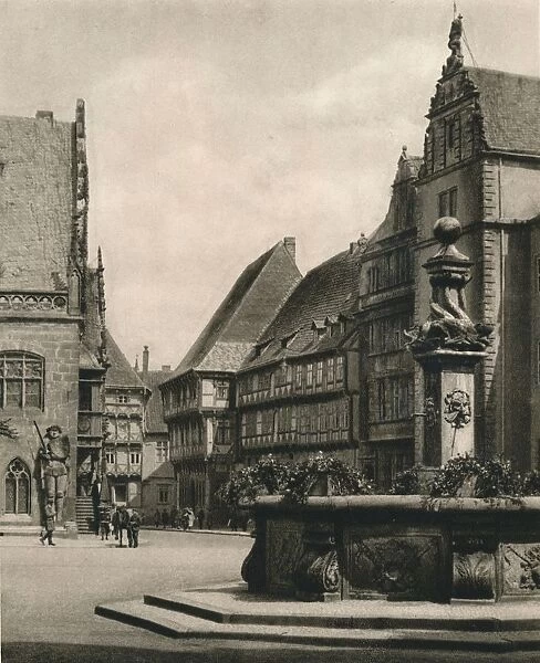Halberstadt - Marketplace, 1931. Artist: Kurt Hielscher