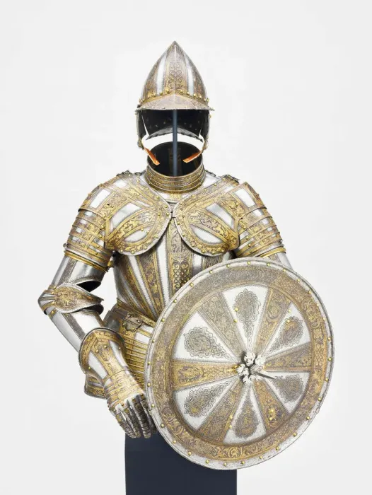 Framed Print : Half Armor and Targe for Service on Foot, Milan, 1590 / 1600. Creator: Master I. P. F Framed Print : Half Armor and Targe for Service on Foot, Milan, 1590 / 1600. Creator: Master I. P. F