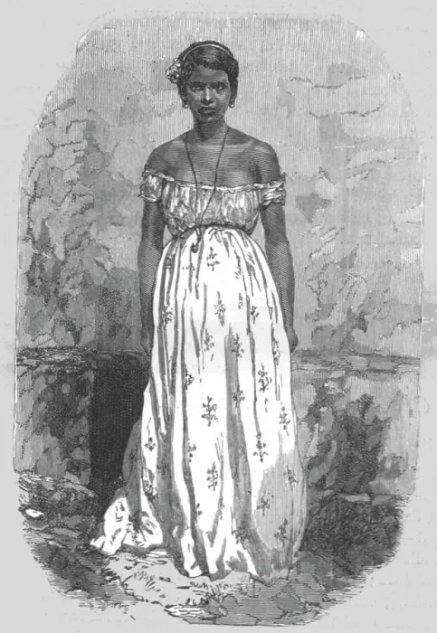 Framed Print : Half-caste girl of Manaos; Indian-Rubber Groves of the Amazons, 1875. Creator: Unknown Framed Print : Half-caste girl of Manaos; Indian-Rubber Groves of the Amazons, 1875. Creator: Unknown