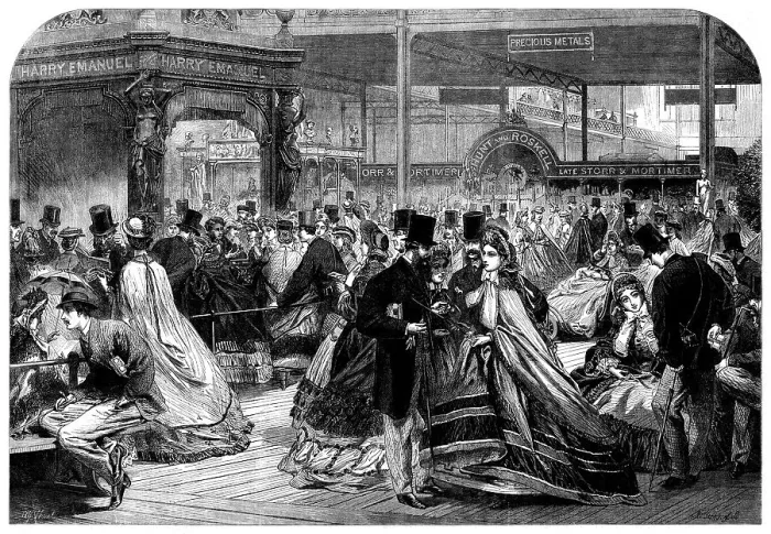 Framed Print : Half-crown Day at the International Exhibition, 1862. Creator: Mason Jackson Framed Print : Half-crown Day at the International Exhibition, 1862. Creator: Mason Jackson