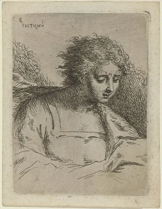 Framed Print : Half-Length Figure Reading. Creator: Bartholomaeus Ignaz Weiss Framed Print : Half-Length Figure Reading. Creator: Bartholomaeus Ignaz Weiss