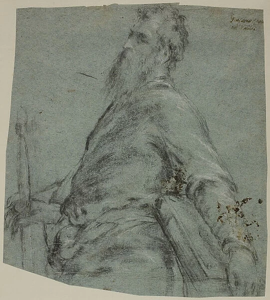 Half-length Figure Study for Saint Paul, 1561 / 65. Creator: Jacopo Bassano il vecchio