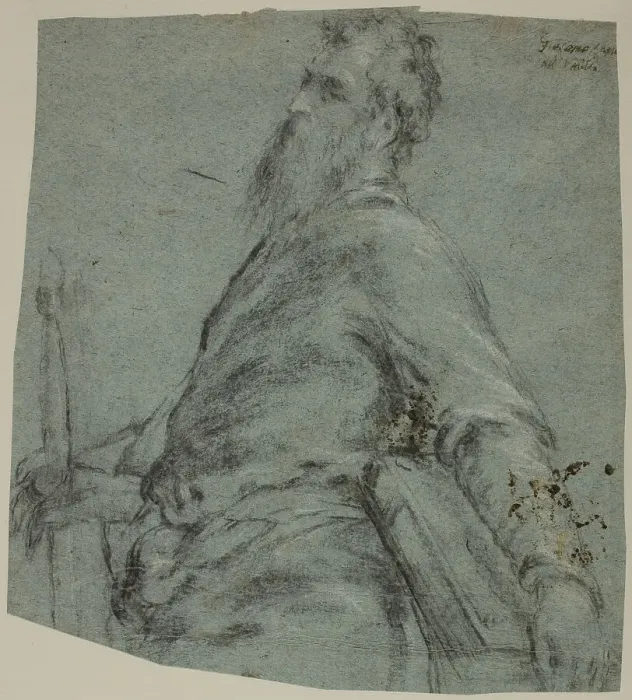 Framed Print : Half-length Figure Study for Saint Paul, 1561 / 65. Creator: Jacopo Bassano il vecchio Framed Print : Half-length Figure Study for Saint Paul, 1561 / 65. Creator: Jacopo Bassano il vecchio