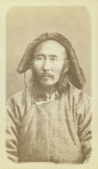 Framed Print : Half-length portrait of man, seated, facing slightly left, between 1870 and 1886. Creator: Unknown Framed Print : Half-length portrait of man, seated, facing slightly left, between 1870 and 1886. Creator: Unknown