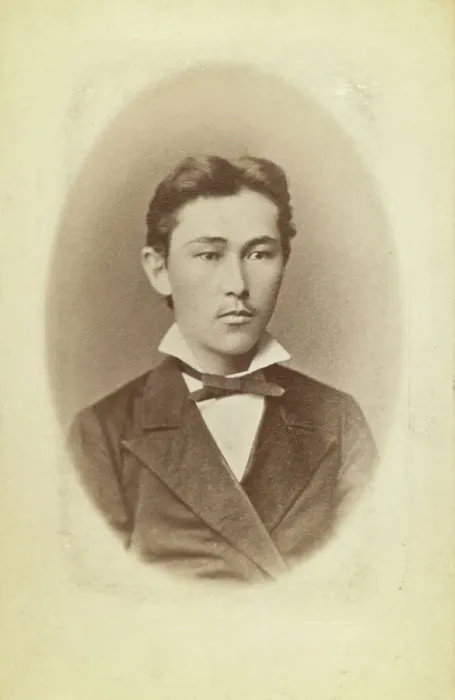 Framed Print : Half-length portrait of a young man, facing slightly right, between 1870 and 1886. Creator: Unknown Framed Print : Half-length portrait of a young man, facing slightly right, between 1870 and 1886. Creator: Unknown