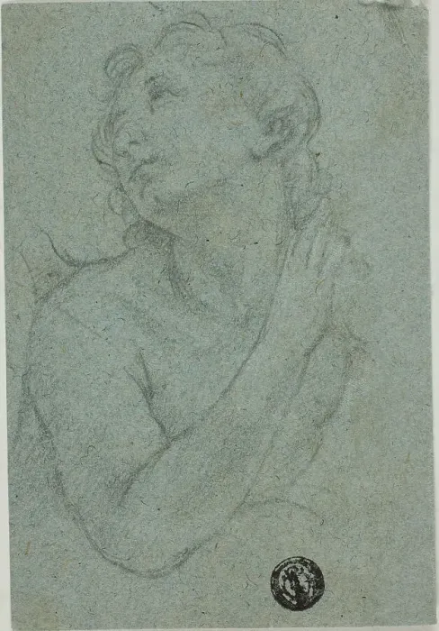 Framed Print : Half-Length Praying Figure, n.d. Creator: Unknown Framed Print : Half-Length Praying Figure, n.d. Creator: Unknown