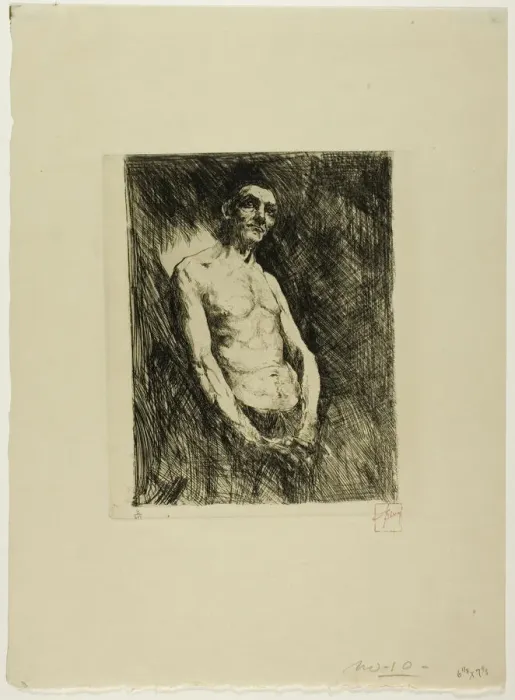 Framed Print : Half Nude Figure of a Man, n. d. Creator: Robert Frederick Blum Framed Print : Half Nude Figure of a Man, n. d. Creator: Robert Frederick Blum