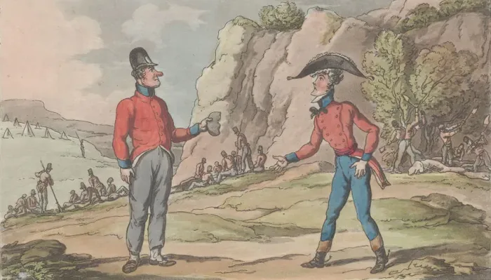 Framed Print : Half Rations, from The Military Adventures of Johnny Newcome, 1815. 1815 Framed Print : Half Rations, from The Military Adventures of Johnny Newcome, 1815. 1815