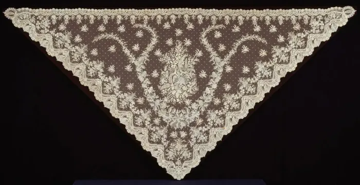 Framed Print : Half Shawl, Belgium, 1855 / 65. Creator: Unknown Framed Print : Half Shawl, Belgium, 1855 / 65. Creator: Unknown