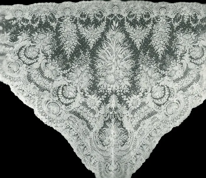 Framed Print : Half Shawl, England, 1860s. Creator: Unknown Framed Print : Half Shawl, England, 1860s. Creator: Unknown