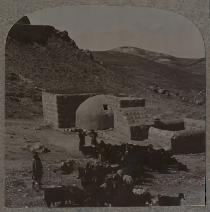 Framed Print : Half-way inn on the journey of Jericho, c1900 Framed Print : Half-way inn on the journey of Jericho, c1900
