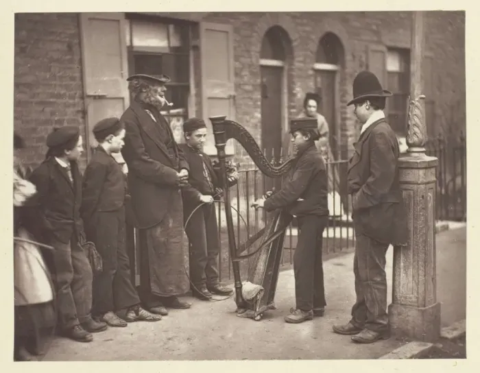 Framed Print : Halian Street Musicians, 1881. Creator: John Thomson Framed Print : Halian Street Musicians, 1881. Creator: John Thomson
