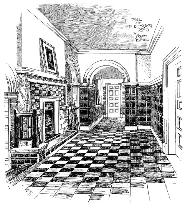 Framed Print : The Hall, 15, Melbury Road, 1899 Framed Print : The Hall, 15, Melbury Road, 1899