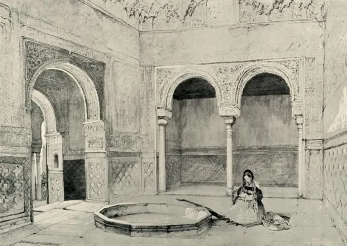 Framed Print : Hall of the Abencerrages, 19th century, (1907). Creator: Unknown Framed Print : Hall of the Abencerrages, 19th century, (1907). Creator: Unknown