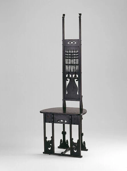 Hall Chair, c. 1900. Creator: Charles Rohlfs