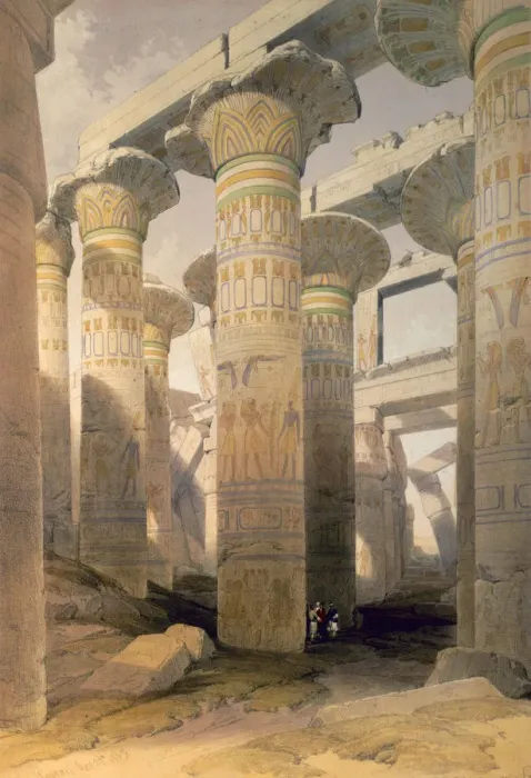 Framed Print : Hall of Columns, Karnak, Egypt, 19th century. Artist: David Roberts Framed Print : Hall of Columns, Karnak, Egypt, 19th century. Artist: David Roberts