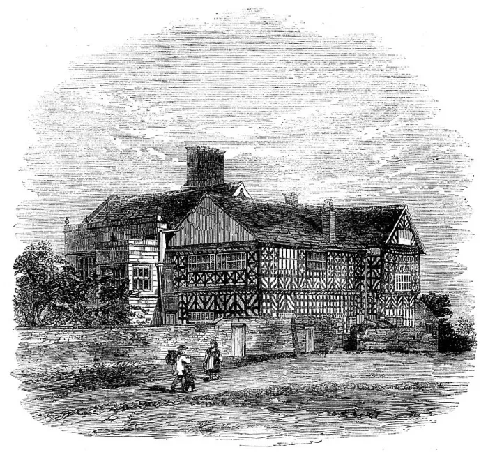 Framed Print : The Hall-i'-th'-Wood, near Bolton, the residence of Samuel Crompton... 1862. Creator: Unknown Framed Print : The Hall-i'-th'-Wood, near Bolton, the residence of Samuel Crompton... 1862. Creator: Unknown