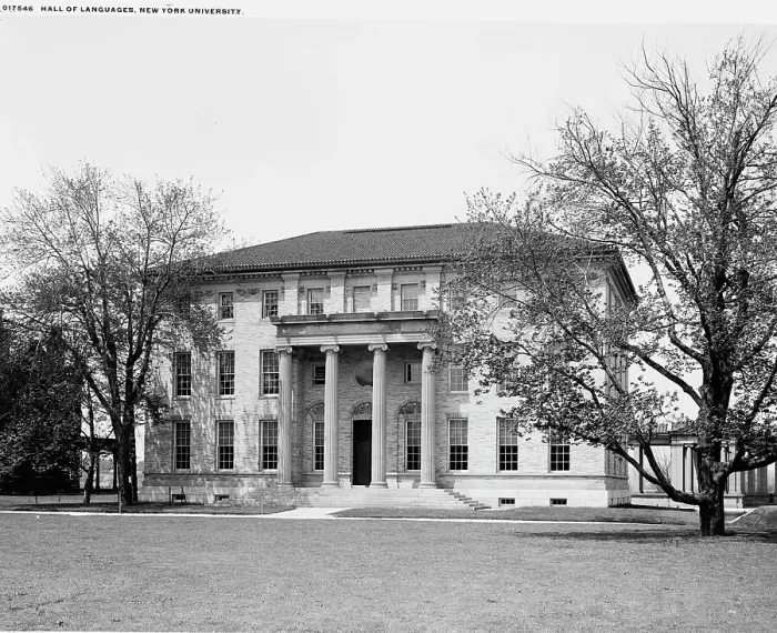 Framed Print : Hall of Languages, New York University, between 1900 and 1906. Creator: Unknown Framed Print : Hall of Languages, New York University, between 1900 and 1906. Creator: Unknown