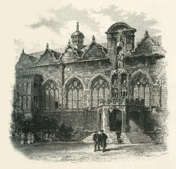 Framed Print : The Hall of Oriel, c1870 Framed Print : The Hall of Oriel, c1870