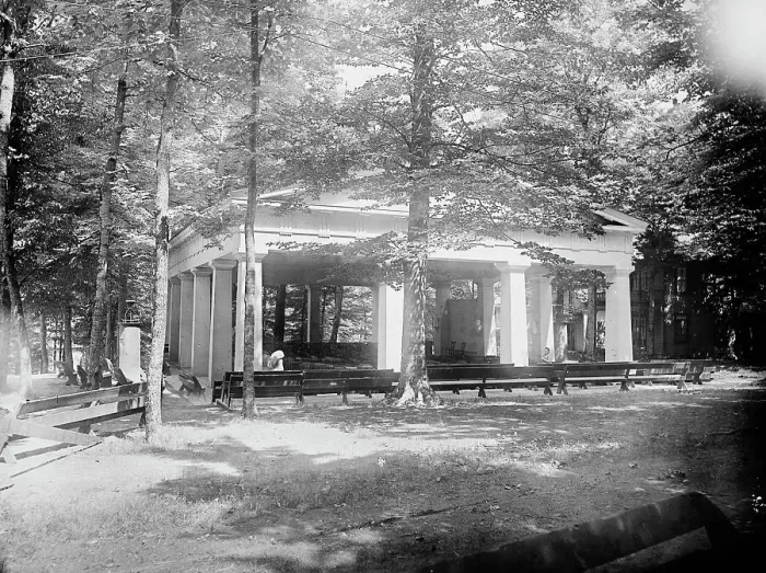 Framed Print : Hall of Philosophy, Chautauqua, c1898. Creator: Unknown Framed Print : Hall of Philosophy, Chautauqua, c1898. Creator: Unknown