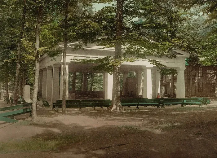 Framed Print : Hall of Philosophy, Chautauqua, New York, c1898. Creator: Unknown Framed Print : Hall of Philosophy, Chautauqua, New York, c1898. Creator: Unknown