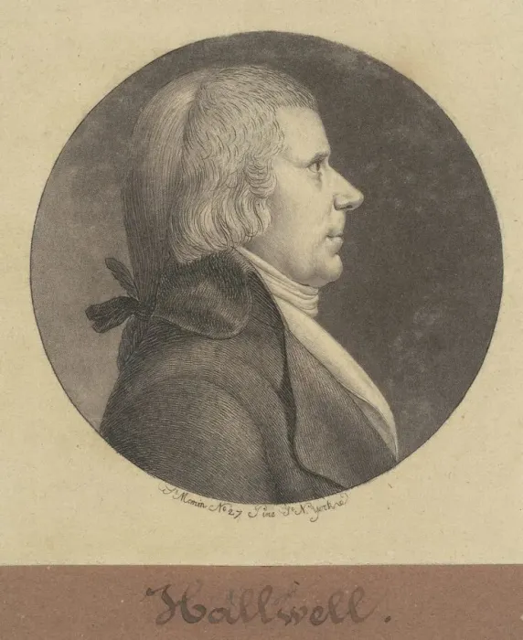 Framed Print : Hallwell, 1796-1797. Creator: Charles Balthazar Julien Fevret de Saint-Memin Framed Print : Hallwell, 1796-1797. Creator: Charles Balthazar Julien Fevret de Saint-Memin