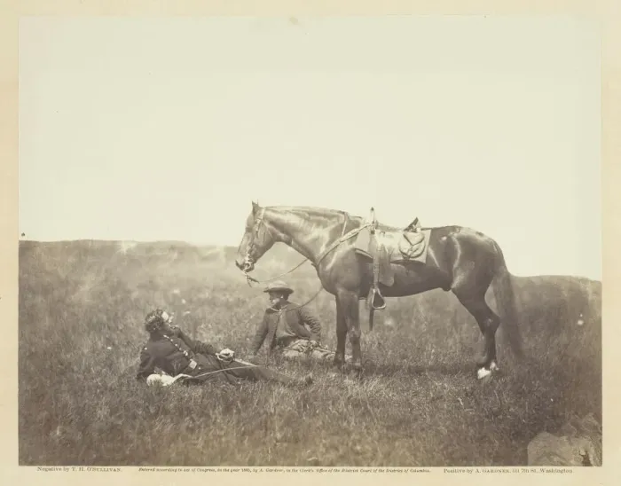 Framed Print : The Halt, May 1864. Creator: Alexander Gardner Framed Print : The Halt, May 1864. Creator: Alexander Gardner
