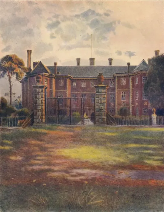 Framed Print : Ham House, 1910, (1914). Artist: Jamess Ogilvy Framed Print : Ham House, 1910, (1914). Artist: Jamess Ogilvy