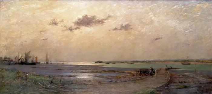 Framed Print : Hamble Creek, 1900-1924. Creator: Leslie Thomson Framed Print : Hamble Creek, 1900-1924. Creator: Leslie Thomson