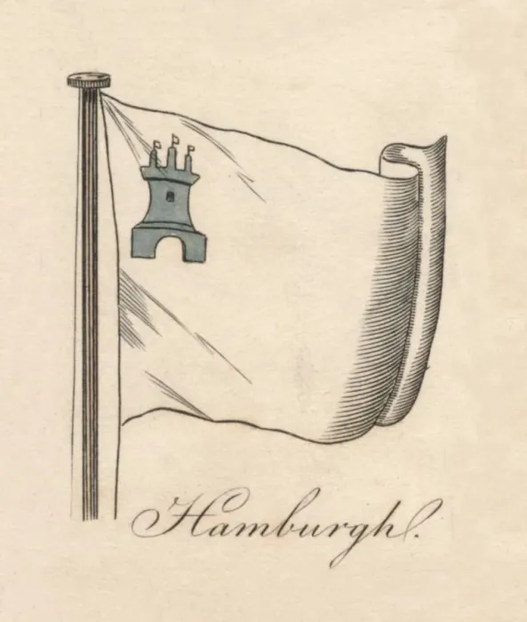 Framed Print : Hamburgh, 1838