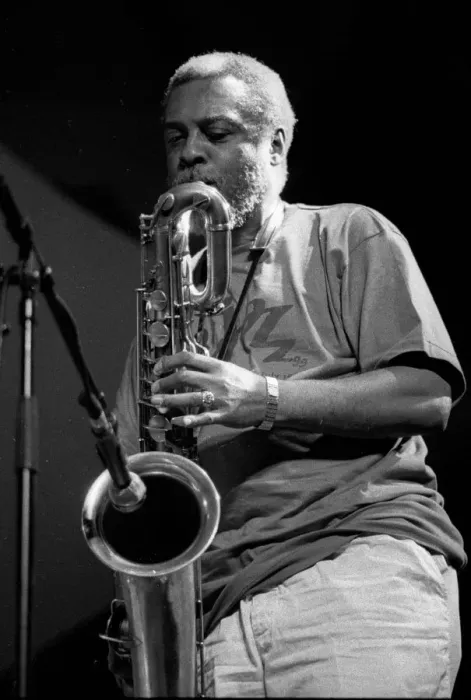Framed Print : Hamiet Bluiett, Brecon Jazz Festival, Powys, Wales, August 1999. Artist: Brian O Connor Framed Print : Hamiet Bluiett, Brecon Jazz Festival, Powys, Wales, August 1999. Artist: Brian O Connor