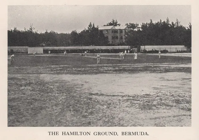 Framed Print : The Hamilton Cricket Ground, Bermuda, 1912. Artist: HP Baily Framed Print : The Hamilton Cricket Ground, Bermuda, 1912. Artist: HP Baily