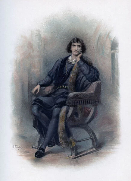 Hamlet, 1891. Artist: H Saunders
