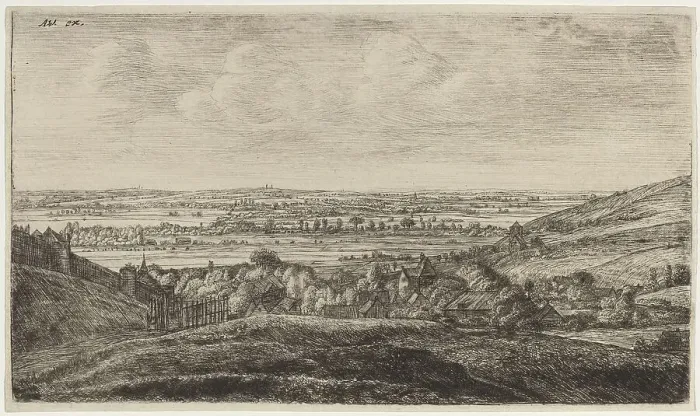 Framed Print : Hamlet in a Valley. Creators: Anthonie Waterloo, Jan Ruischer Framed Print : Hamlet in a Valley. Creators: Anthonie Waterloo, Jan Ruischer