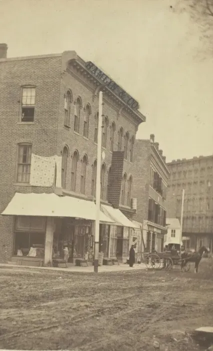Framed Print : Hamlin & Co. Store, late 19th century. Creator: L. Thompson Framed Print : Hamlin & Co. Store, late 19th century. Creator: L. Thompson