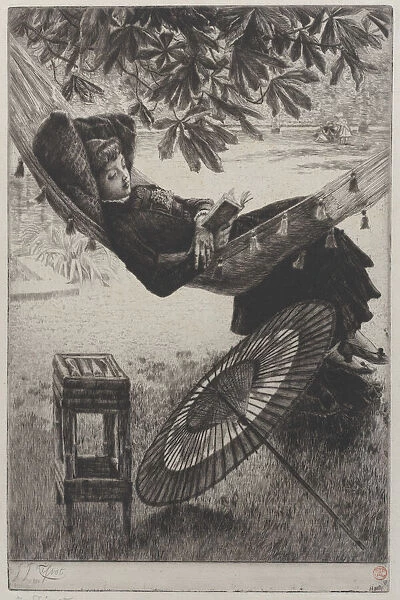 The Hammock, 1880. Creator: James Tissot