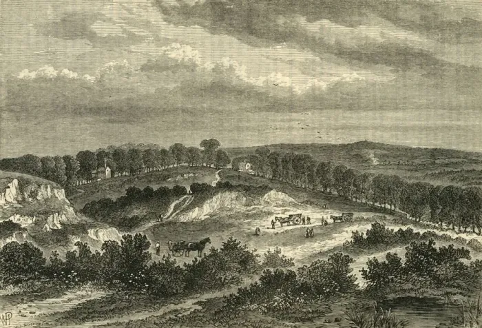 Framed Print : Hampstead Heath in 1840, (c1876). Creator: Unknown