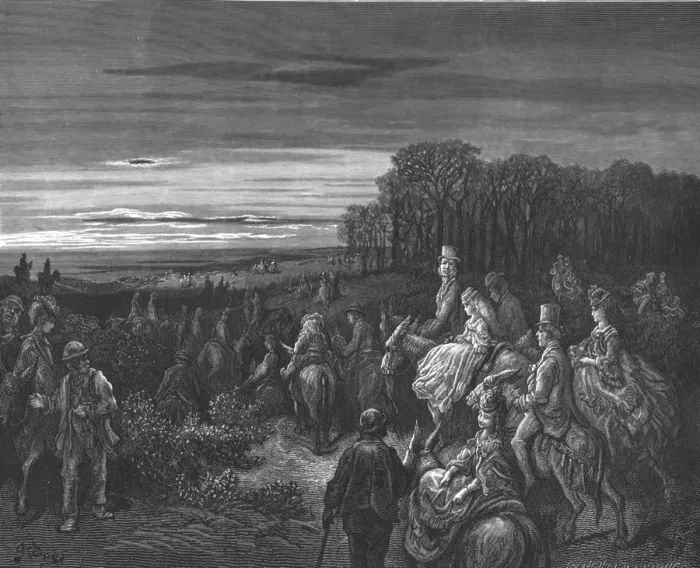 Framed Print : Hampstead Heath, 1872. Creator: Gustave Doré Framed Print : Hampstead Heath, 1872. Creator: Gustave Doré