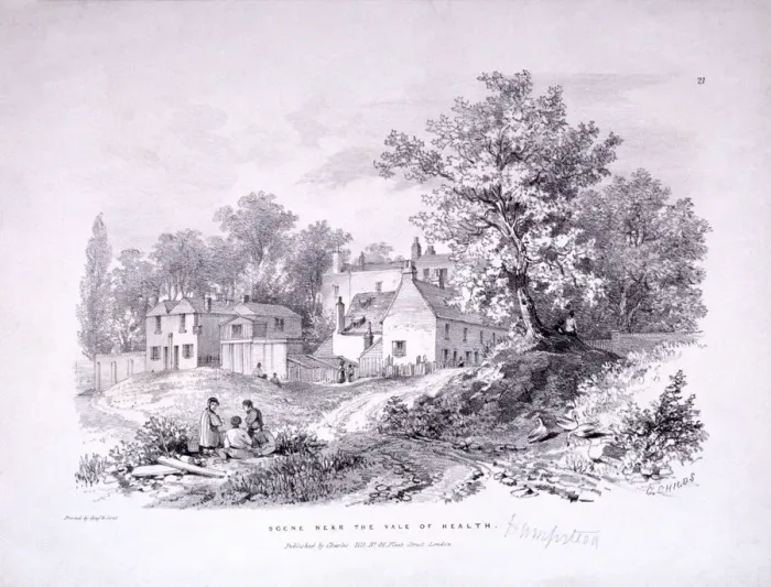 Framed Print : Hampstead Heath, Hampstead, London, c1840. Artist: Graf & Soret Framed Print : Hampstead Heath, Hampstead, London, c1840. Artist: Graf & Soret