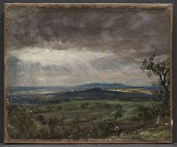 Hampstead Heath, Looking Toward Harrow, c. 1821. Creator: John Constable (British, 1776-1837)