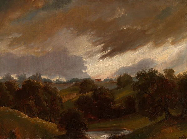 Hampstead, Stormy Sky, 1814. Creator: Unknown