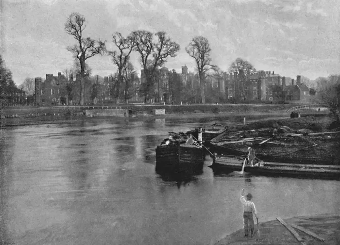 Framed Print : Hampton Court Palace, c1896. Artist: Poulton & Co Framed Print : Hampton Court Palace, c1896. Artist: Poulton & Co