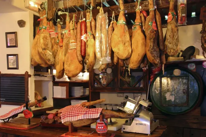 Framed Print : Hams for sale, Casa de Miranda, Puerto de la Cruz, Tenerife, Canary Islands, 2007 Framed Print : Hams for sale, Casa de Miranda, Puerto de la Cruz, Tenerife, Canary Islands, 2007
