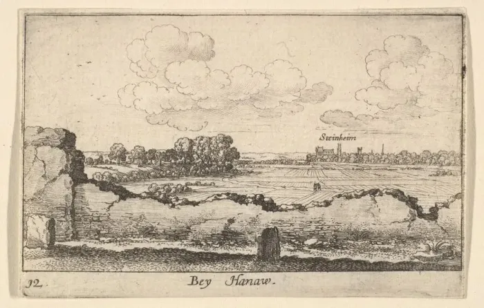 Framed Print : Hanau, 1635. Creator: Wenceslaus Hollar Framed Print : Hanau, 1635. Creator: Wenceslaus Hollar