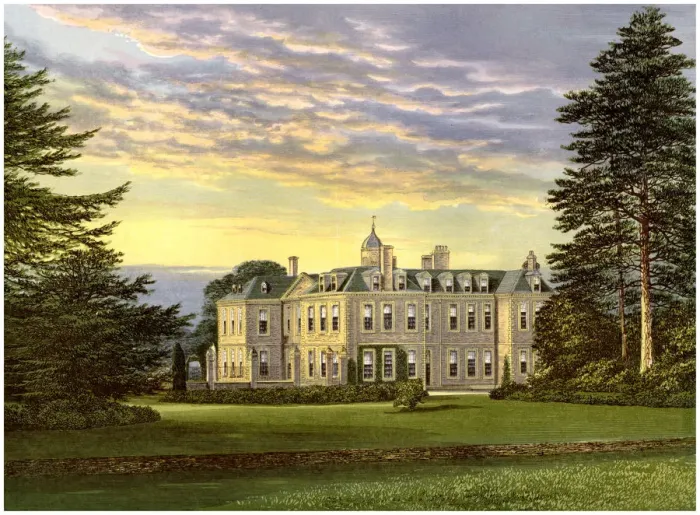 Framed Print : Hanbury Hall, Worcestershire, home of the Vernon family, c1880 Framed Print : Hanbury Hall, Worcestershire, home of the Vernon family, c1880