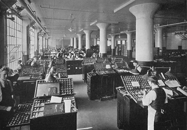 Hand composition room, Metropolitan Life Insurance Company, Long Island City, New York, 1922